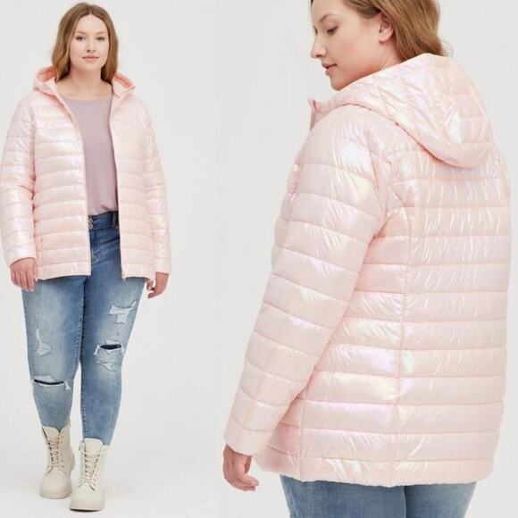 torrid Jackets & Blazers - Torrid Pink Puffer Jacket